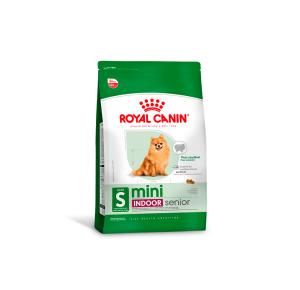 Ração Seca Royal Canin Mini Indoor Senior para Cães Idosos de Porte Pequeno com 8 Anos ou mais - 1Kg
