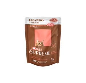 Ração Úmida Quatree Supreme Para Gatos Castrados Sabor Frango - 85g