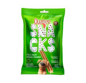 Snack Quatree Stiks Saúde Oral para Cães de Porte Médio e Grande Sabor Menta - 100g