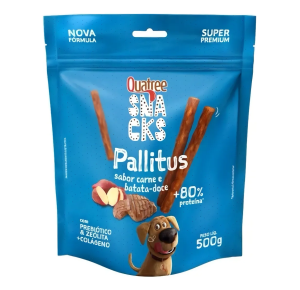 Quatree Snacks Pallitus Sabor Carne e Batata Doce - 500g
