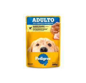 Ração Úmida Pedigree Sachê Frango ao Molho para Cães Adultos - 100g