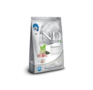 Ração Farmina N&D White para Cães Adultos de Porte Mini Sabor Merluza, Spirulina e Erva Doce 2 kg