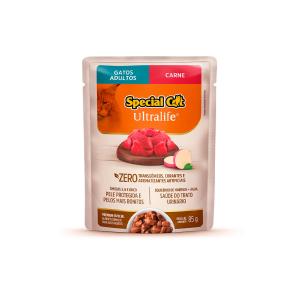 Ração Úmida Special Cat Ultralife para Gatos Adultos Sabor Carne ao Molho - 85g