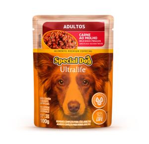 Ração Úmida Special Dog Ultralife para Cães Adultos Sabor Carne ao Molho - 100g