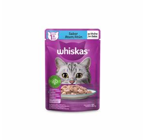 Ração Úmida Whiskas Sachê para Gatos Adultos Sabor Atum - 85g
