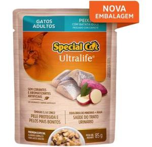 Ração Úmida Special Cat Sachê Peixe para Gatos Adultos - 85g