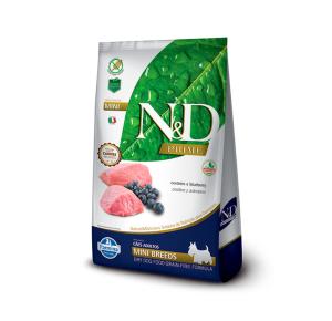 Ração Farmina N&D Prime para Cães Adultos de Raças Pequenas Sabor Cordeiro e Blueberry - 10Kg