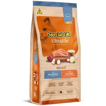 Ração Special Cat Ultralife Gatos Filhotes Salmão - 1 kg