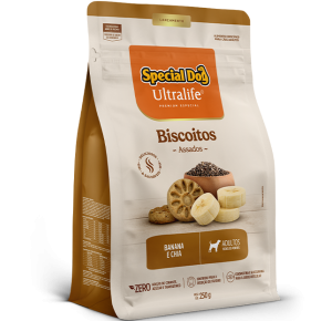  Special Dog Ultralife Biscoitos Adultos Banana e Chia - 250g