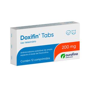 Antibiótico Ourofino Doxifin Tabs Para Cães e Gatos - 200mg