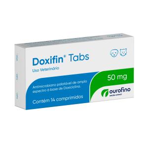 Antibiótico Ourofino Doxifin Tabs Para Cães e Gatos - 50mg