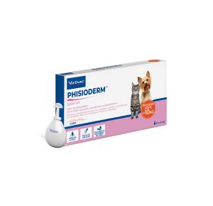 Hidratante Virbac Phisioderm Spot On para Cães e Gatos Até 10Kg - 1 pipeta  2ml fracionada