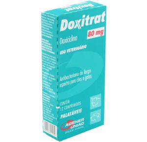 Antibiótico Doxitrat Caixa com 12 Comprimidos - 80mg