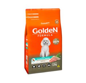 Ração Golden Fórmula Mini Bits para Cães Adultos de Porte Pequeno Sabor Frango e Arroz - 1Kg