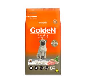 Ração Golden Fórmula Light Mini Bits para Cães Adultos de Porte Pequeno Sabor Frango e Arroz - 3Kg