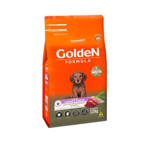 Ração Golden Fórmula Mini Bits para Cães Filhotes de Porte Pequeno Sabor Carne e Arroz - 1Kg