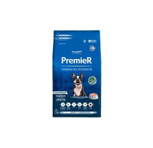 Ração Premier Ambientes Internos para Cães Adultos Castrados Sabor Frango e Salmão - 2.5Kg