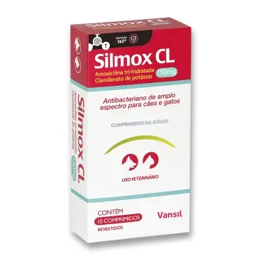 Antibacteriano Vansil Silmox CL para Cães e Gatos - 150mg