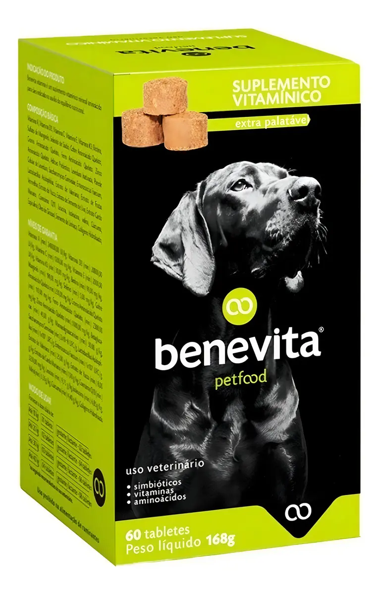 Benevita Suplemento Vitamínico Bem Estar Para Cães Palatável - 60 Tabletes