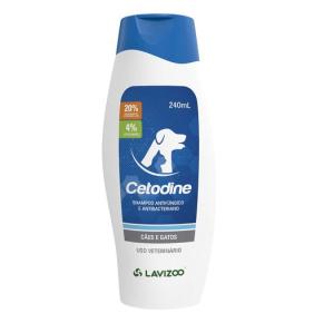 Shampoo Antifúngico e Antibacteriano Cetodine para Cães e Gatos - 240ml