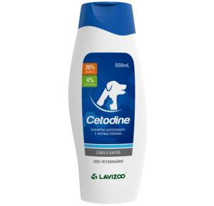 Shampoo Antifúngico e Antibacteriano Cetodine para Cães e Gatos - 500ml