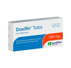 Antibiótico Ourofino Doxifin Tabs Para Cães e Gatos - 200mg
