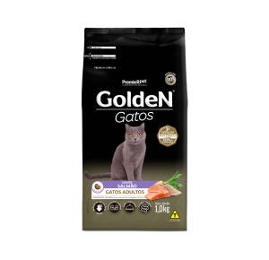 Ração Golden para Gatos Adultos Sabor Salmão - 1Kg