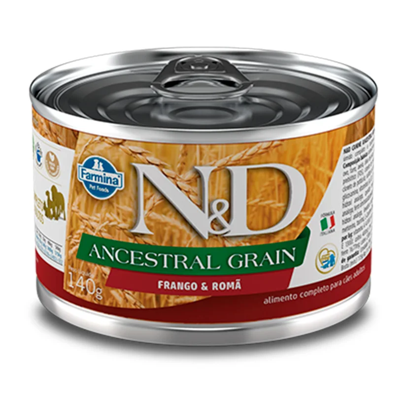Ração Úmida N&D Canine Ancestral Grain Adultos Frango E Romã - 140g