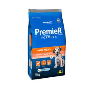 Ração Premier Filhotes Raças Médias para Cães Sabor Frango e Mandioca - 20Kg