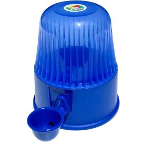 Bebedouro Vida Mansa Polipropileno para Cães e Gatos Azul Transparente - 2l