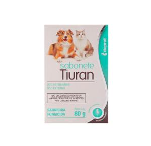 Sabonete Sarnicida e Fungicida Duprat Tiuran para Cães e Gatos - 80g