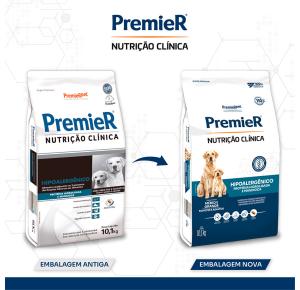 Ração Premier Nutrição Clínica Hipoalergênico para Cães de Médio e Grande Porte - 10kg
