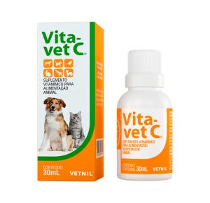 Vitamina C Pet Vita-Vet C Vetnil para Cães e Gatos - 30ml