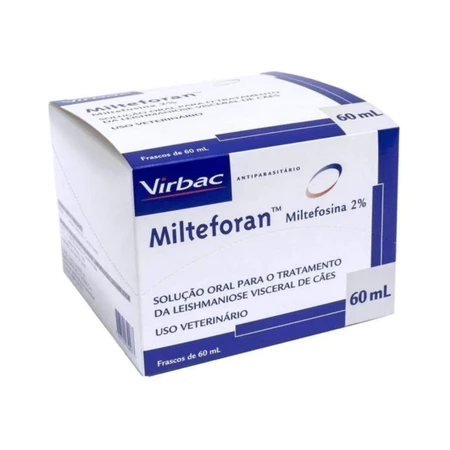 Antiparasitário Virbac Milteforan 60ml para Cães