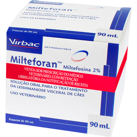 Antiparasitário Virbac Milteforan 90ml para Cães