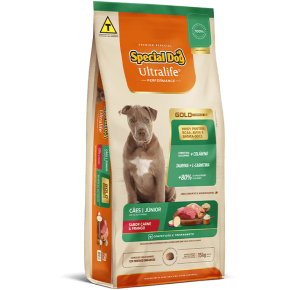Ração Seca Special Dog Ultralife Performance para Cães Júnior Sabor Carne e Frango - 15Kg