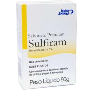 Sabonete Premium Sulfiram para Cães e Gatos - 80g