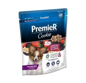 Biscoito Premier Cookie para Cães Filhotes Sabor Frutas Vermelhas e Aveia - 250g