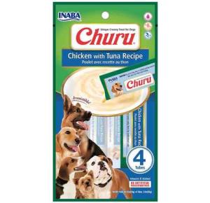 Petisco Churu para Cães Sabor Frango com Atum - 4 Unidades
