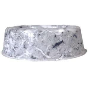 Comedouro de Plástico para Cães de Raças Pequenas Pet Injet Patinha Marmore Carrara - 600ml