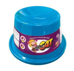 Comedouro Furacão Pet Super Cat Azul para Gatos - 200ml