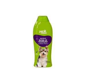 Shampoo e Condicionador Pet Clean Bomba de Vitaminas e Queratina para Cães e Gatos - 700ml
