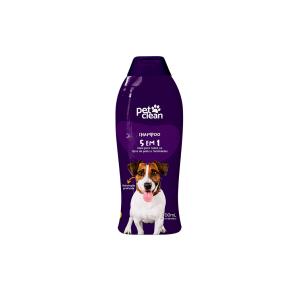 Shampoo e Condicionador Pet Clean 5 em 1 para Cães e Gatos - 700ml