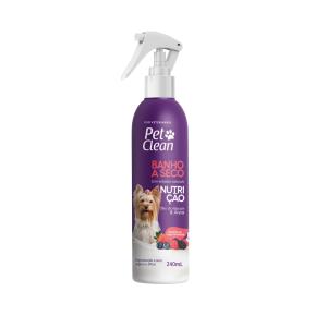 Banho a Seco Pet Clean Nutrição Óleo de Abacate e Aveia para Cães e Gatos - 240ml