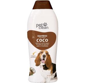 Pet Clean Shampoo e Condicionador 2 em 1 com Extrato de Coco para Cães e Gatos - 700ml