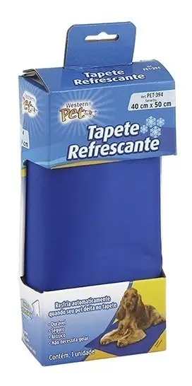 Tapete Refrescante Azul Western Pet para Cães - 40x50cm
