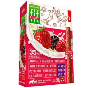 Petisco Onebyone Spin Fit Gourmet Sabor Amora, Framboesa e Morango para Cães - 50g
