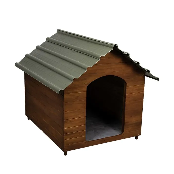 Casinha de Madeira Beethoven Agropet com Telhado Ecológico Cerejeira para Cachorro - N7