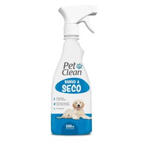 Pet Clean Banho a Seco para Cães e Gatos, Spray sem Enxágue, 500ml