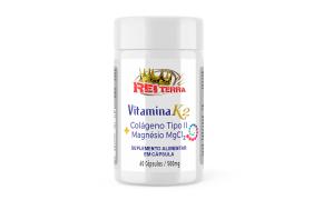 Vitamina k2 + Colageno Tipo II + Magnésio MgCl2 - 60 Cáps. 500mg